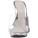 Transparent 13 cm Fabulicious POISE-501 damen pantoletten schuhe