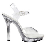 Transparent 13 cm LIP-108 Plateau High Heel Schuhe