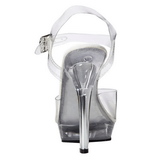 Transparent 13 cm LIP-108 Plateau High Heel Schuhe