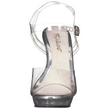 Transparent 13 cm LIP-108MG Damenschuhe mit hohem Absatz