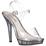 Transparent 13 cm LIP-108MG Damenschuhe mit hohem Absatz