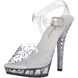 Transparent 13 cm LIP-108RS fabulicious posing high heels schuhe