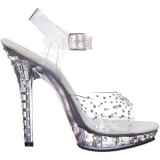 Transparent 13 cm LIP-108RS fabulicious posing high heels schuhe