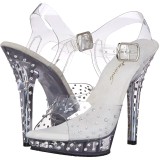 Transparent 13 cm LIP-108RS fabulicious posing high heels schuhe