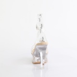 Transparent 13 cm MARTINI-505 Beige plateau high heels sandaletten