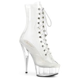 Transparent 15 cm DELIGHT-1021C exotic pole dance stiefeletten