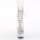 Transparent 15 cm DELIGHT-1021C exotic pole dance stiefeletten