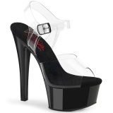 Transparent 15 cm GLEAM-608 Pole dancing high heels shoes