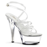 Transparent 15 cm KISS-206 Platform High Heel Schuhe