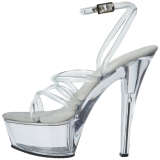 Transparent 15 cm KISS-206 Platform High Heels Shoes