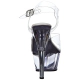 Transparent 15 cm Pleaser KISS-208 High Heels Plateauschuhe