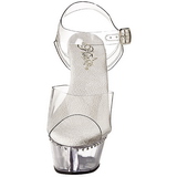 Transparent 15 cm Pleaser KISS-208LS High Heels Platform