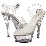 Transparent 15 cm Pleaser KISS-208LS Plateau High Heels