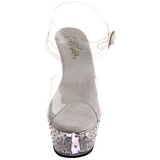 Transparent 15 cm STARDUST-608 Damenschuhe mit hohem Absatz