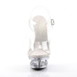 Transparent 16,5 cm ECLIPSE-608 High Heels Stilettos