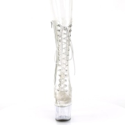 Transparent 18 cm ADORE-1050C plateau stiefel high heels