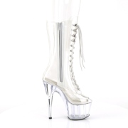 Transparent 18 cm ADORE-1050C platform high heels boots