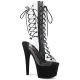 Transparent 18 cm ADORE-700-60FS exotic pole dance stiefel