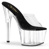 Transparent 18 cm ADORE-701 Exotic stripper high heel mules