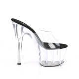 Transparent 18 cm ADORE-701 Exotic stripper high heel mules