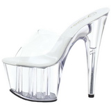 Transparent 18 cm ADORE-701 Platform Mules Shoes