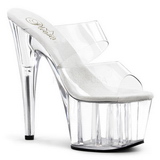 Transparent 18 cm ADORE-702 Plateau Mules Schuhe