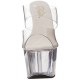 Transparent 18 cm ADORE-702 Plateau Mules Schuhe