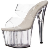 Transparent 18 cm ADORE-702 Plateau Mules Schuhe