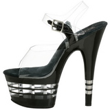 Transparent 18 cm ADORE-708LN Acryl Plateau High Heels