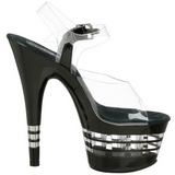 Transparent 18 cm ADORE-708LN Acryl Plateau High Heels