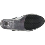 Transparent 18 cm ADORE-708MG glitter platform high heels shoes