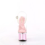 Transparent 18 cm ESTEEM-708 exotic pole dance high heels rosa