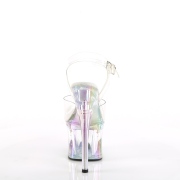 Transparent 18 cm ESTEEM-708RBP Hologram platform high heels shoes