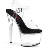 Transparent 18 cm PASSION-708 pole dance high heels schuhe