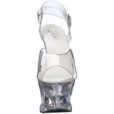 Transparent 18 cm Pleaser MOON-708 High Heels Platform