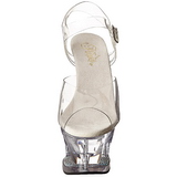 Transparent 18 cm Pleaser MOON-708DM Plateau High Heels