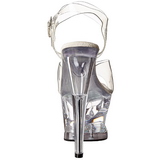 Transparent 18 cm Pleaser MOON-708DM Plateau High Heels