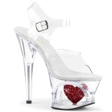 Transparent 18 cm Pleaser MOON-708HRS High Heels Platform