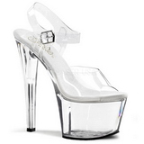 Transparent 18 cm SKY-308 Plateau High Heels