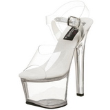 Transparent 18 cm SKY-308 Plateau High Heels