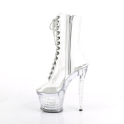 Transparent 18 cm SPECTATOR-1040C exotic pole dance stiefeletten