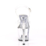 Transparent 18 cm TIPJAR-708RAD stripper sandaletten mit geldfach