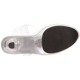 Transparent 18 cm TREASURE-708 stripper sandaletten mit geldfach