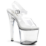 Transparent 19 cm TABOO-708 High Heels Platform