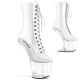 Transparent 20 cm CRAZE-1040C platform pleaser pony high heels shoes