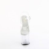Transparent 20 cm CRAZE-808 platform pleaser pony high heels shoes