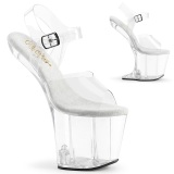 Transparent 20 cm CRAZE-808 pleaser plateau pony high heels