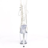 Transparent 20 cm FLAMINGO-1021C Exotic pole dance boots