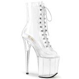 Transparent 20 cm FLAMINGO-1021C exotic pole dance stiefel