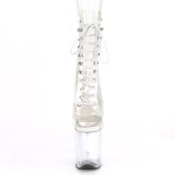 Transparent 20 cm FLAMINGO-1021C exotic pole dance stiefel